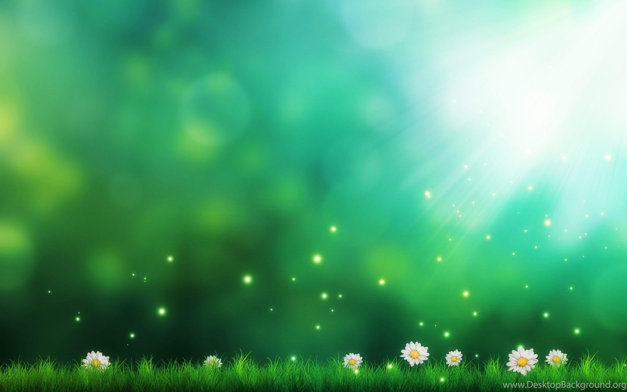 Green Nature Flwoers Background Wallpaper HD Download Desktop