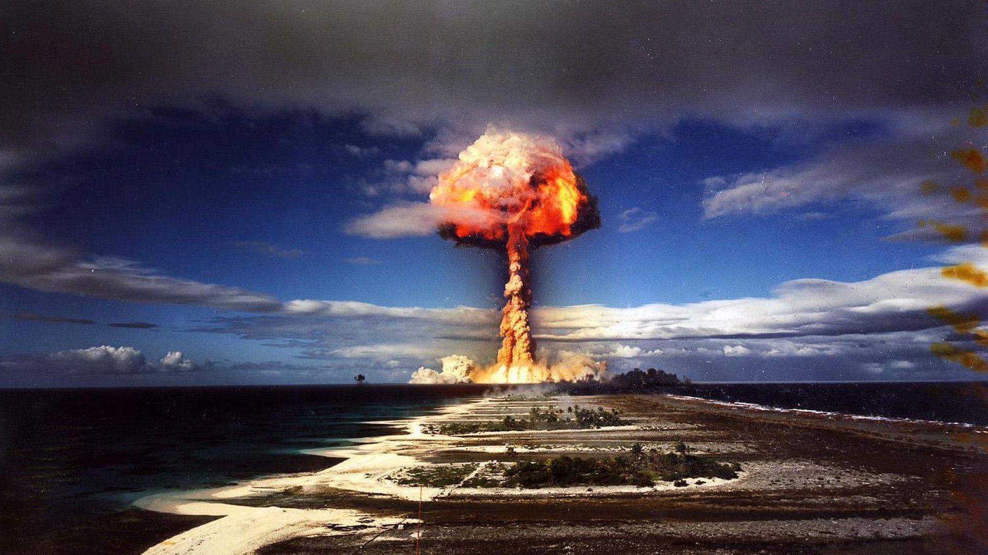 atom bomb explosion wallpaper