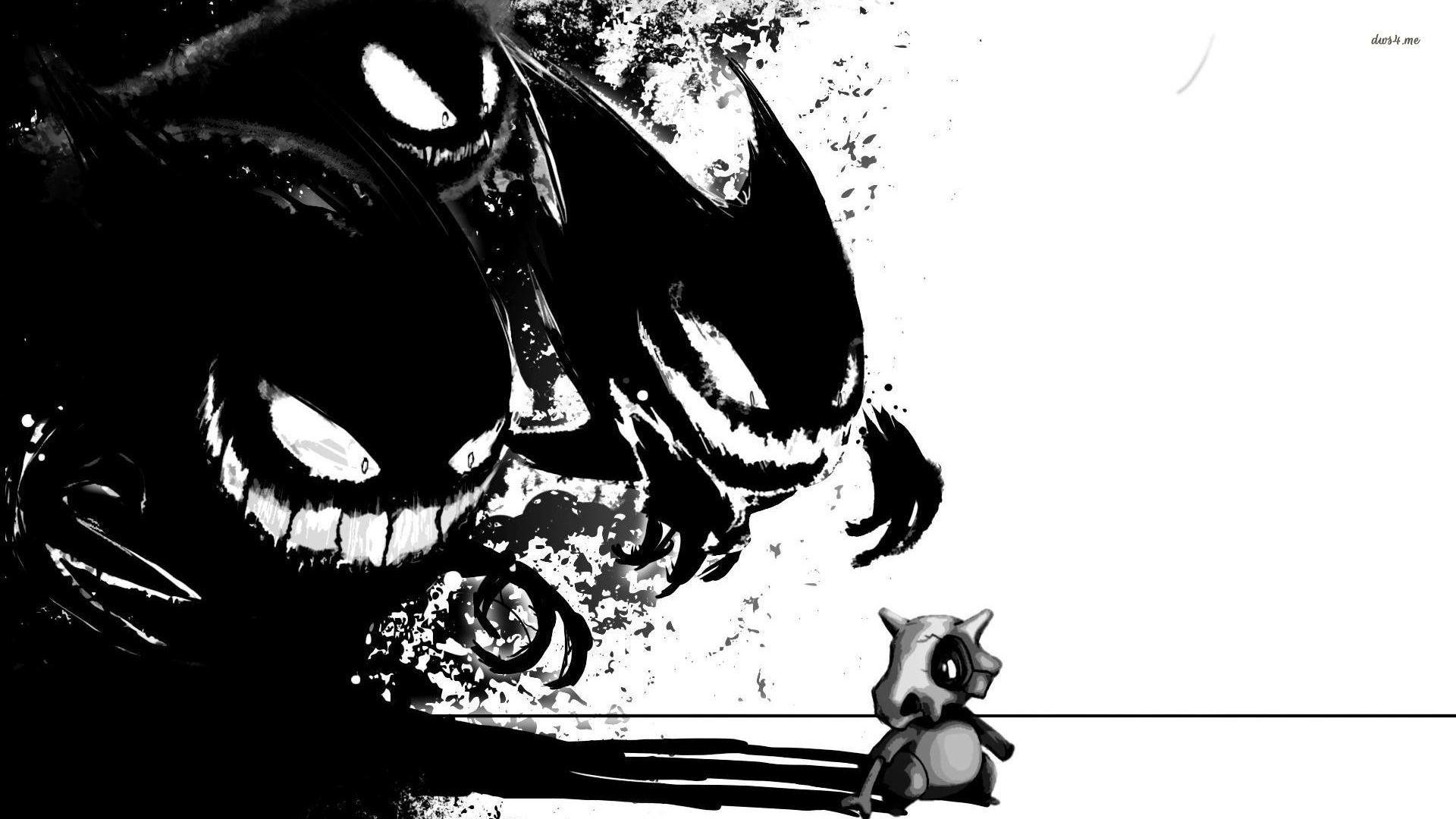 Dark Gengar and Cubone in Pokemon wallpaper wallpaper