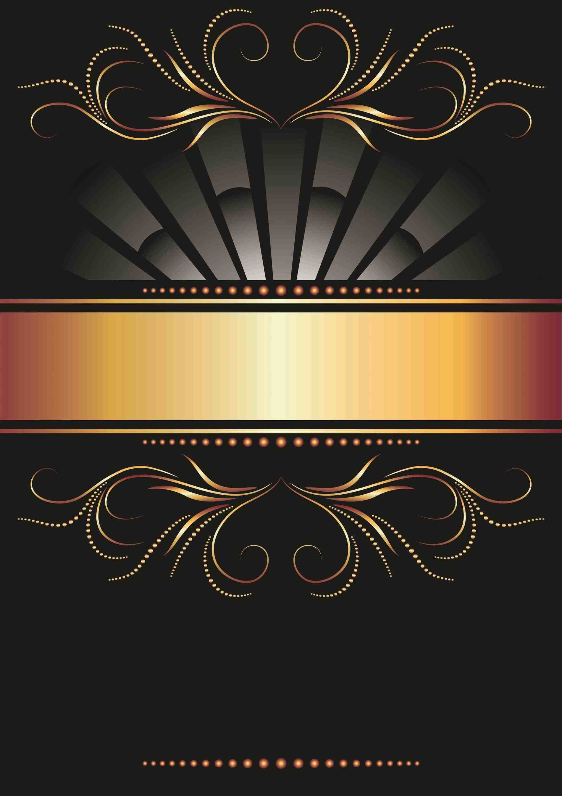 Free Royal Black Golden Background Vector Background Pattern