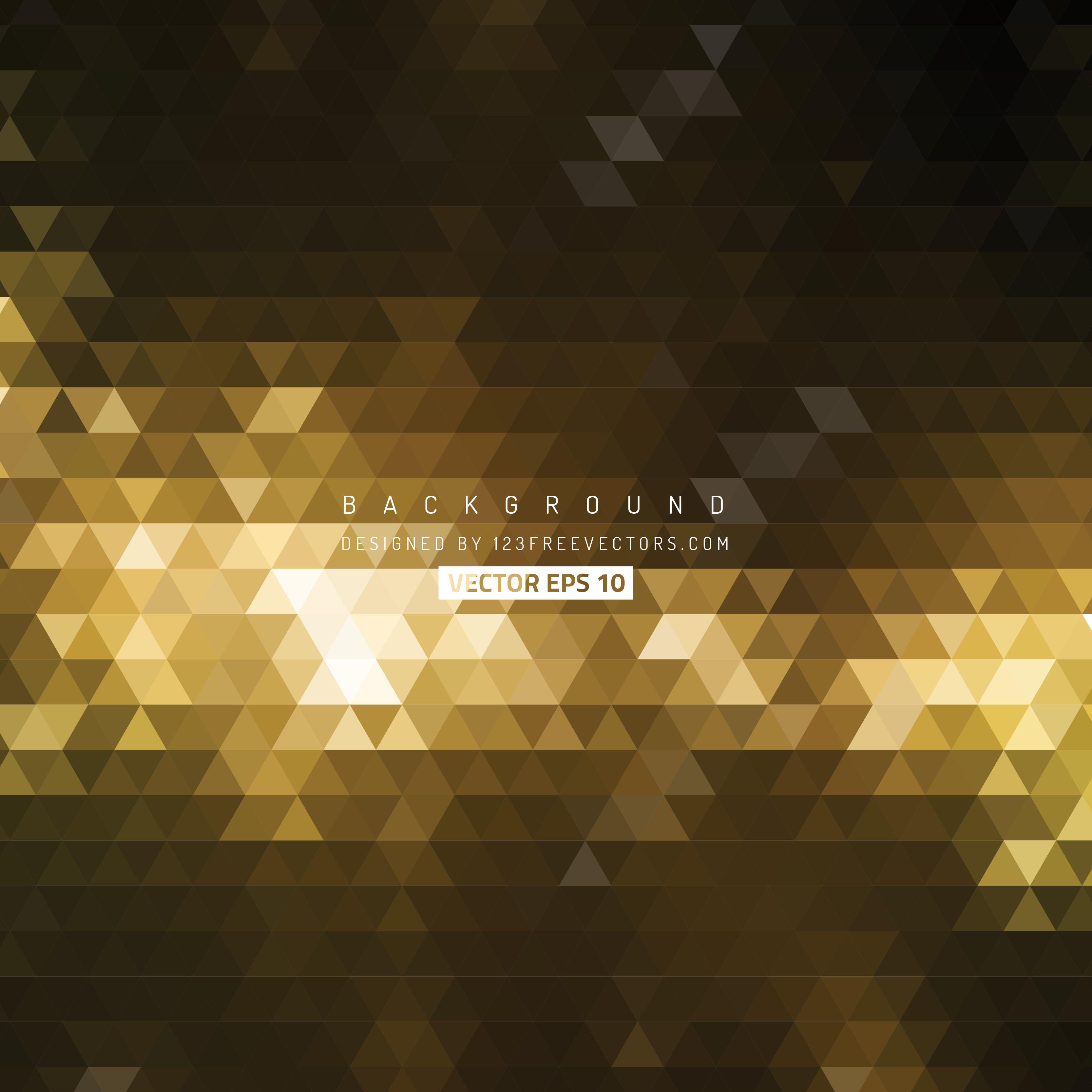 Black Gold Triangle Shape Background VectorFreevectors