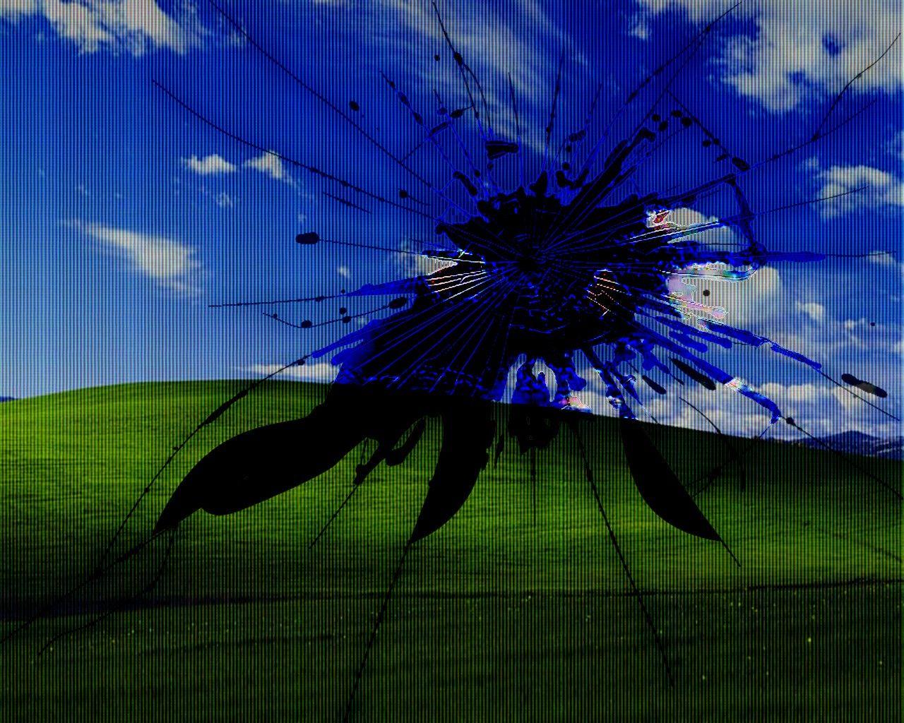 Free Windows 7 Broken Screen HD Wallpaper Download