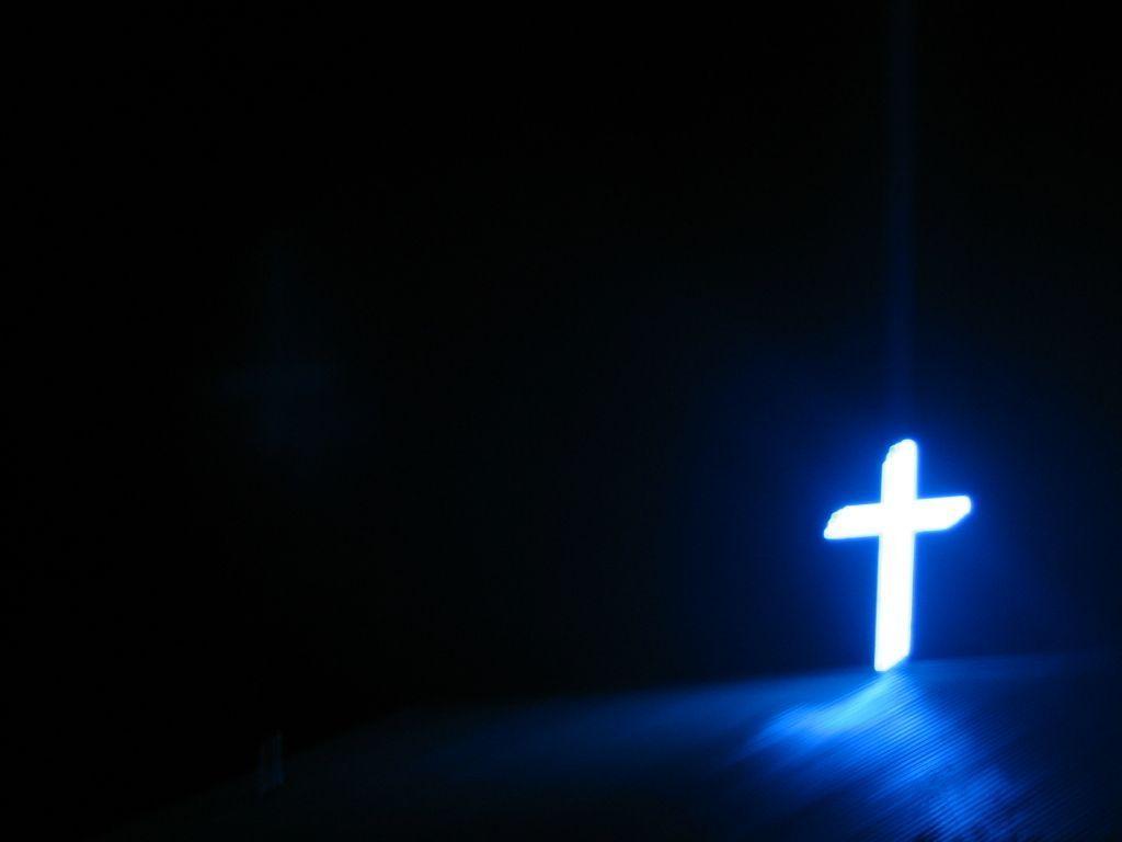 Like the stark contrast of the bright cross against a dark