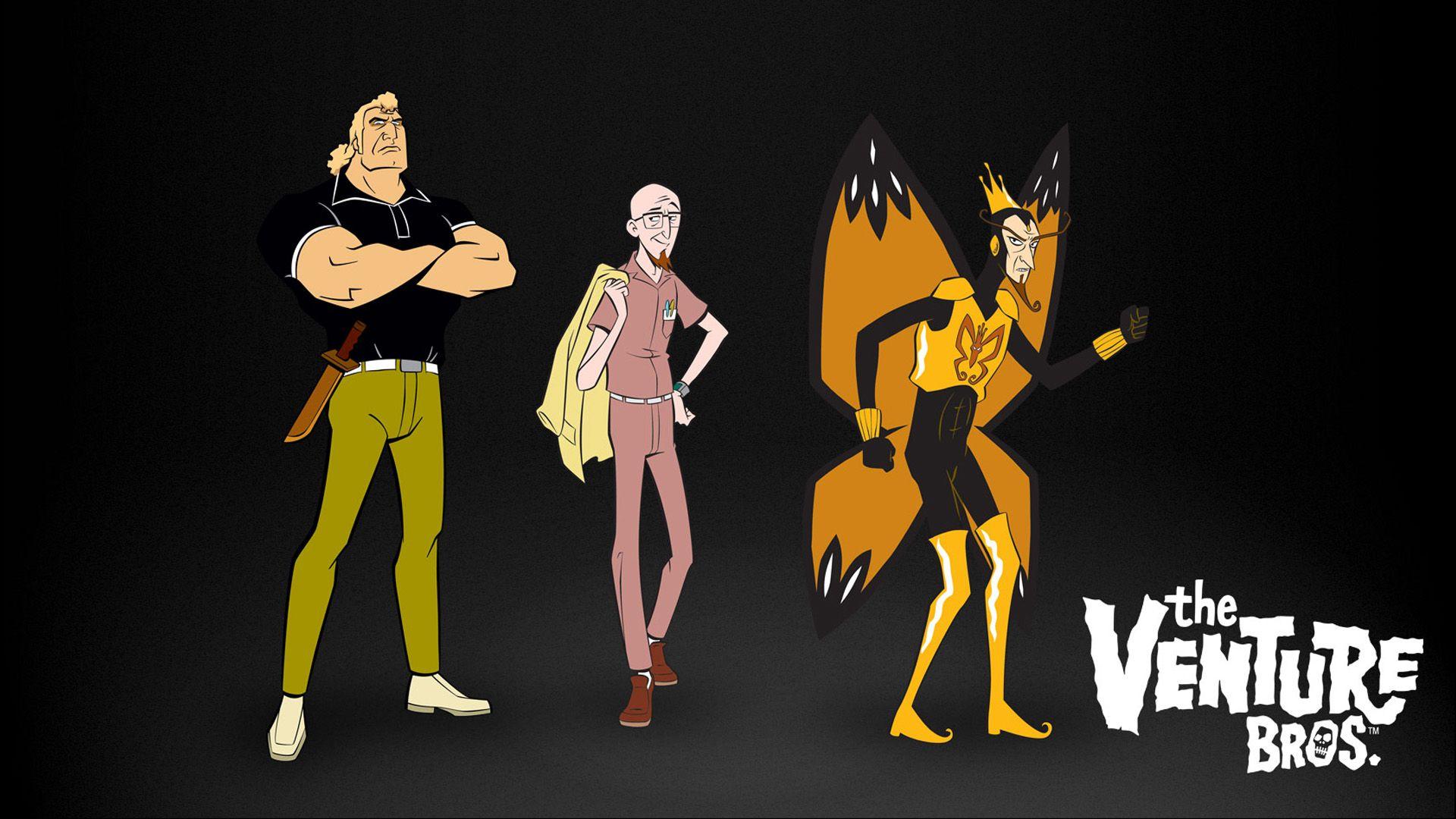 The Venture Bros., crowns, butterfly wings, The Monarch, Brock.