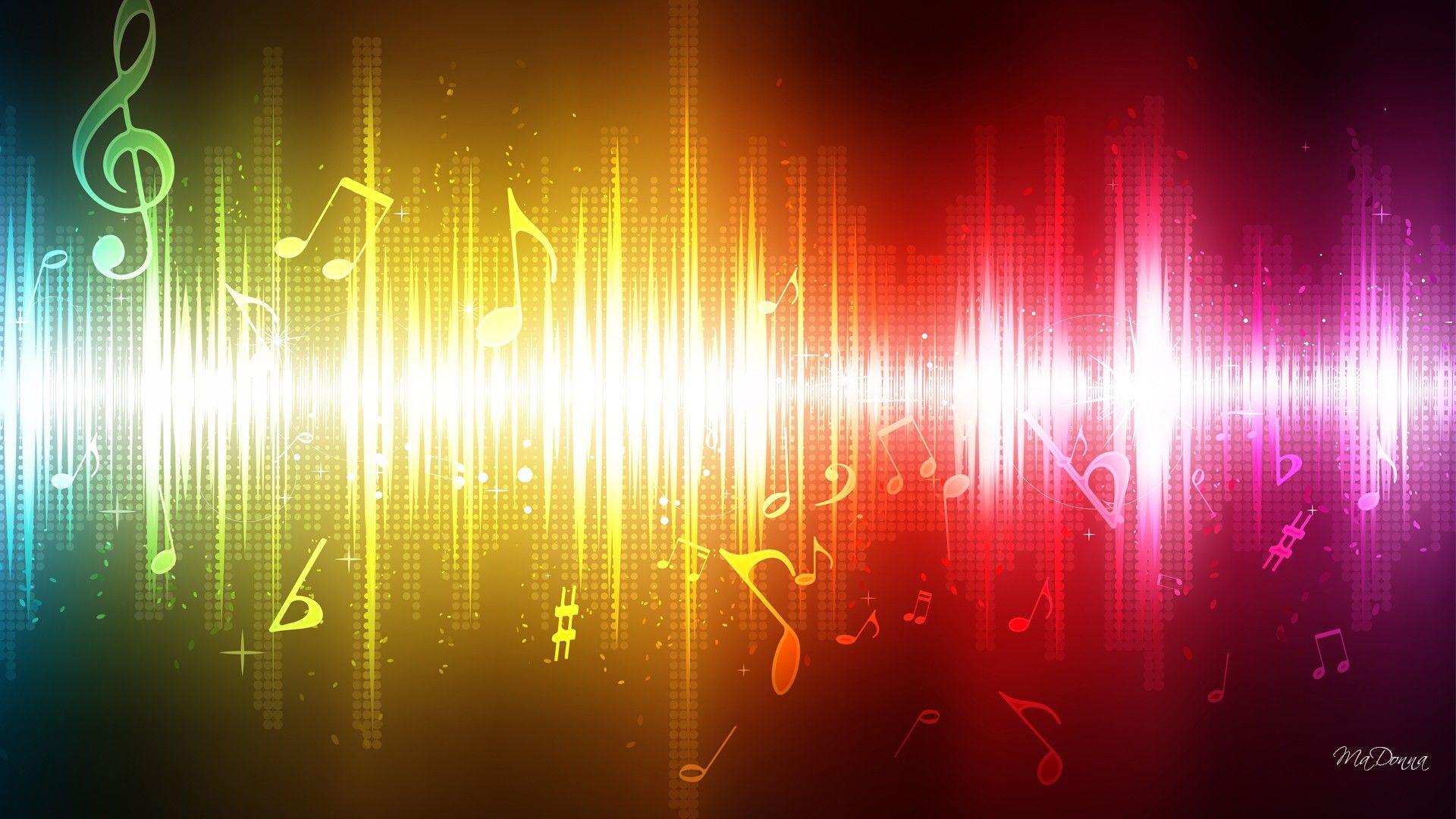 Free Colorful Music Note Wallpaper Widescreen at Cool Monodomo