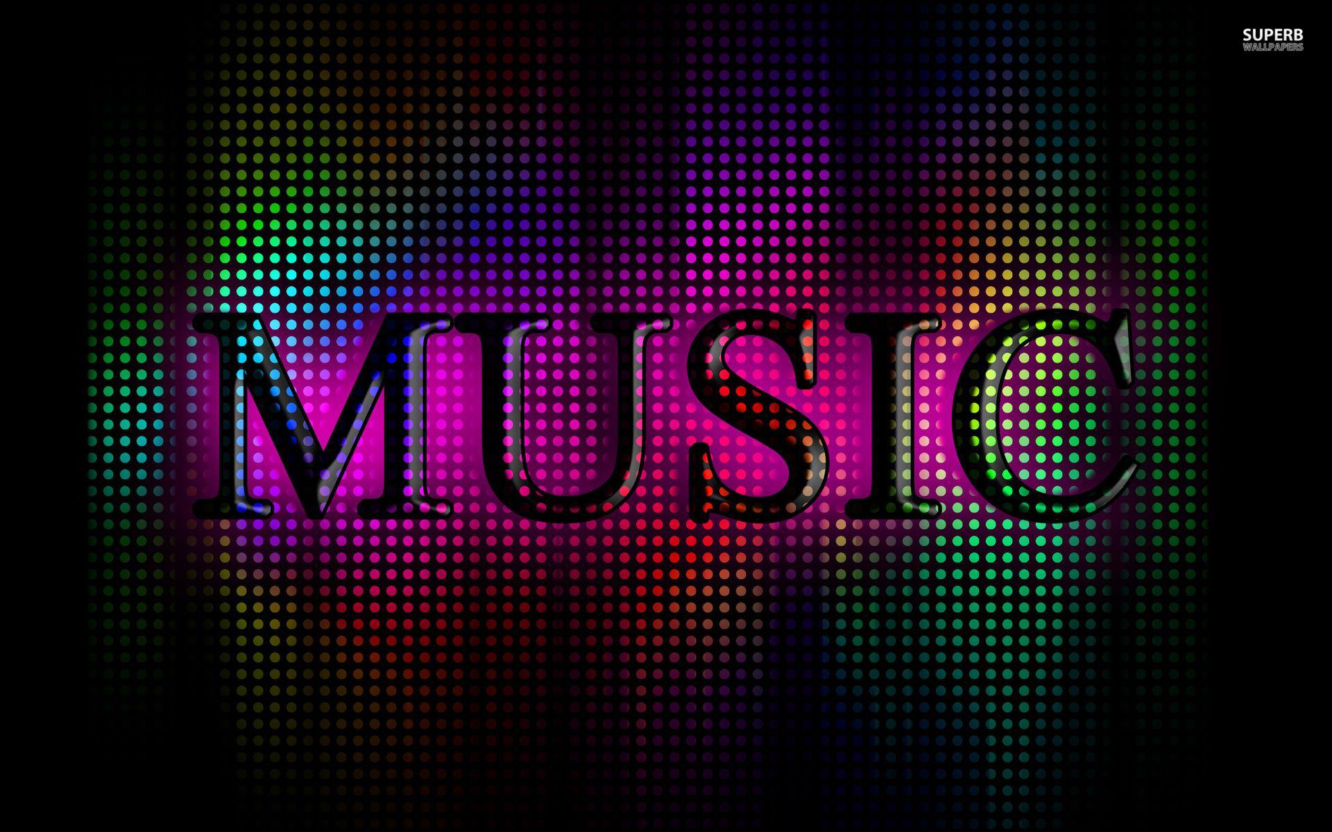 Wallpaper Music Colorful Black Background Free Wallpaper