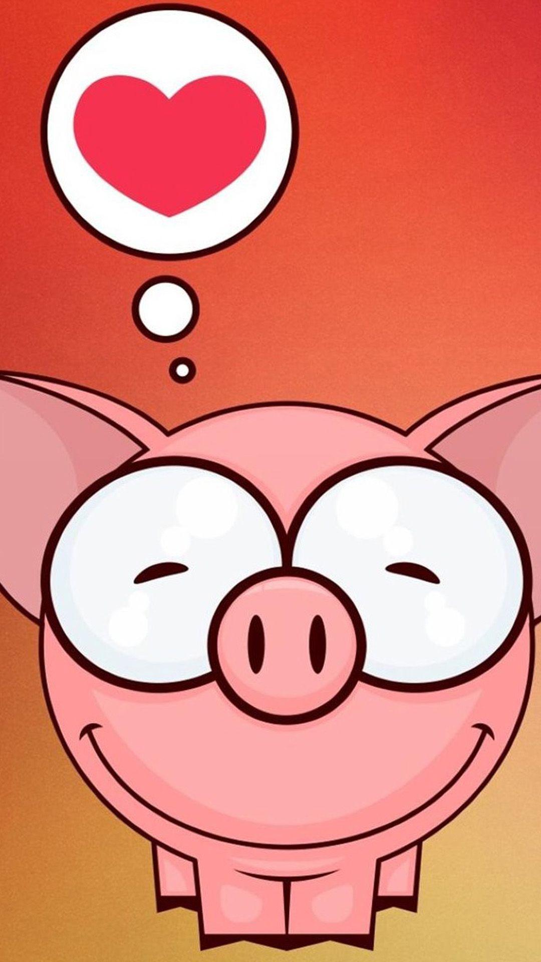 Cute Kawaii Pig Galaxy S5 Wallpaper 1080x1920