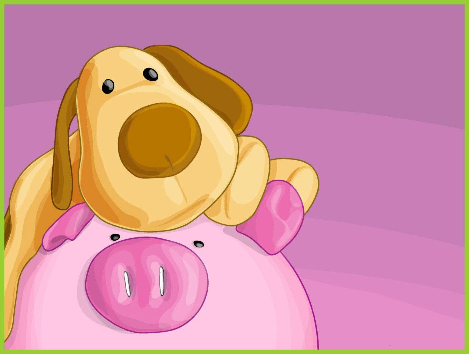 Awesome Pig Dog Wallpaper Pink Pict Of Cartoon Trend And Inspiration