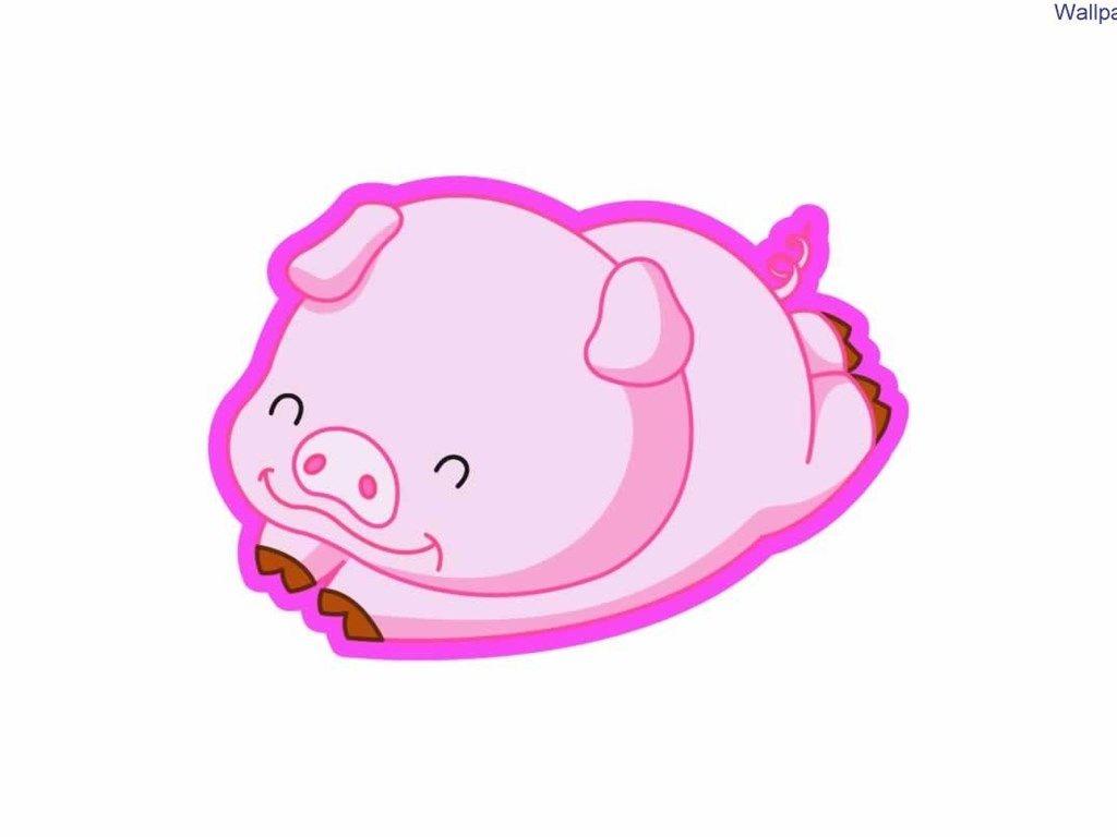 Cute Cartoon Pig Wallpaper Image & Picture NearPics Clipart.co