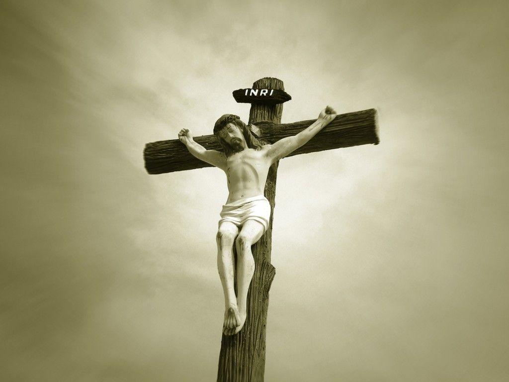 Crucifixion picture of Jesus Christ withe Crown of Thorns on