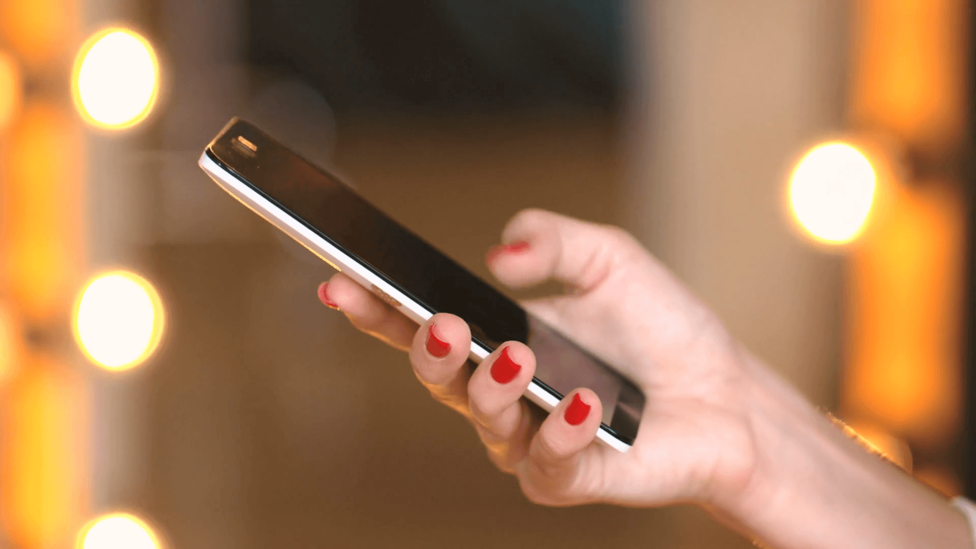 Young girl use portable gadget for browsing social networks. 20s