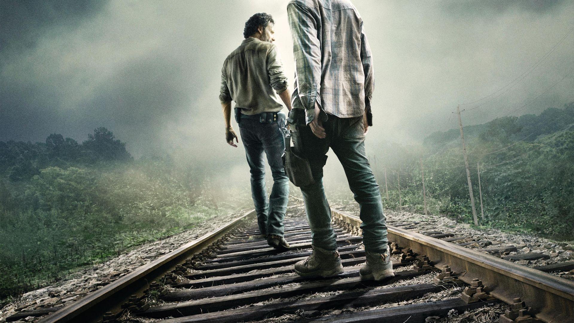 The Walking Dead, Rick Grimes, Carl Grimes, Full HD 2K Wallpaper