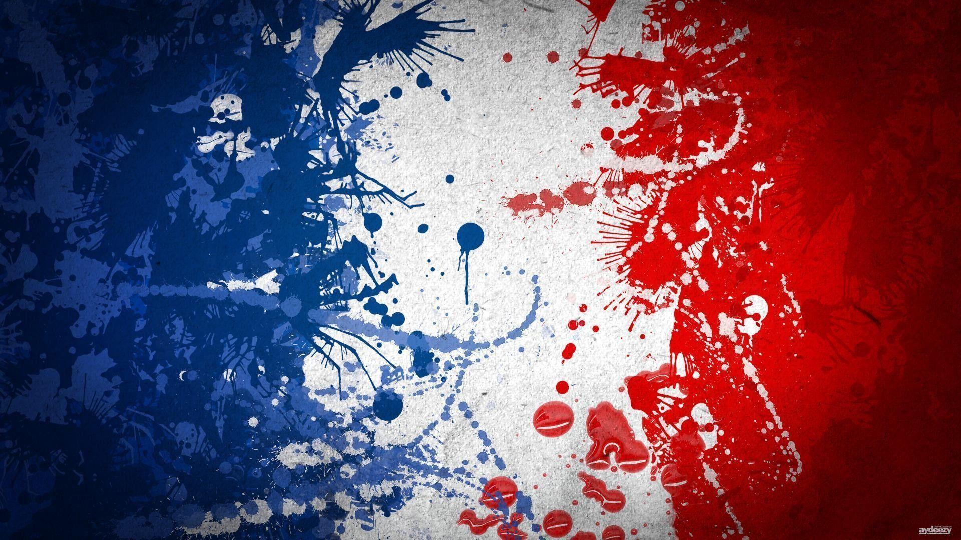 French Flag Wallpaper