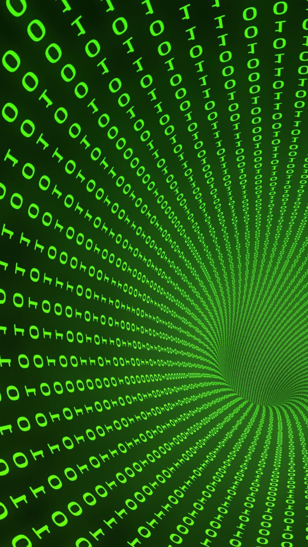 Green matrix background wallpaper