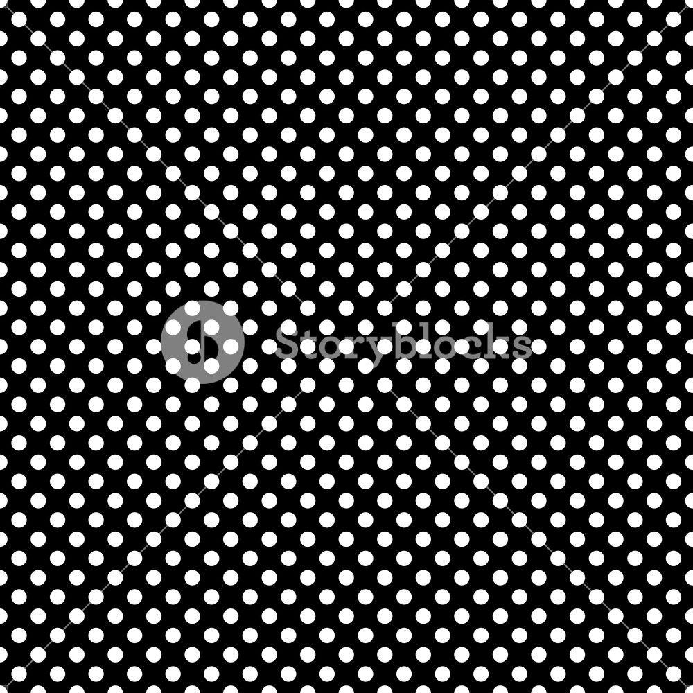 Mickey Mouse Pattern Of White Polka Dots On A Black Background