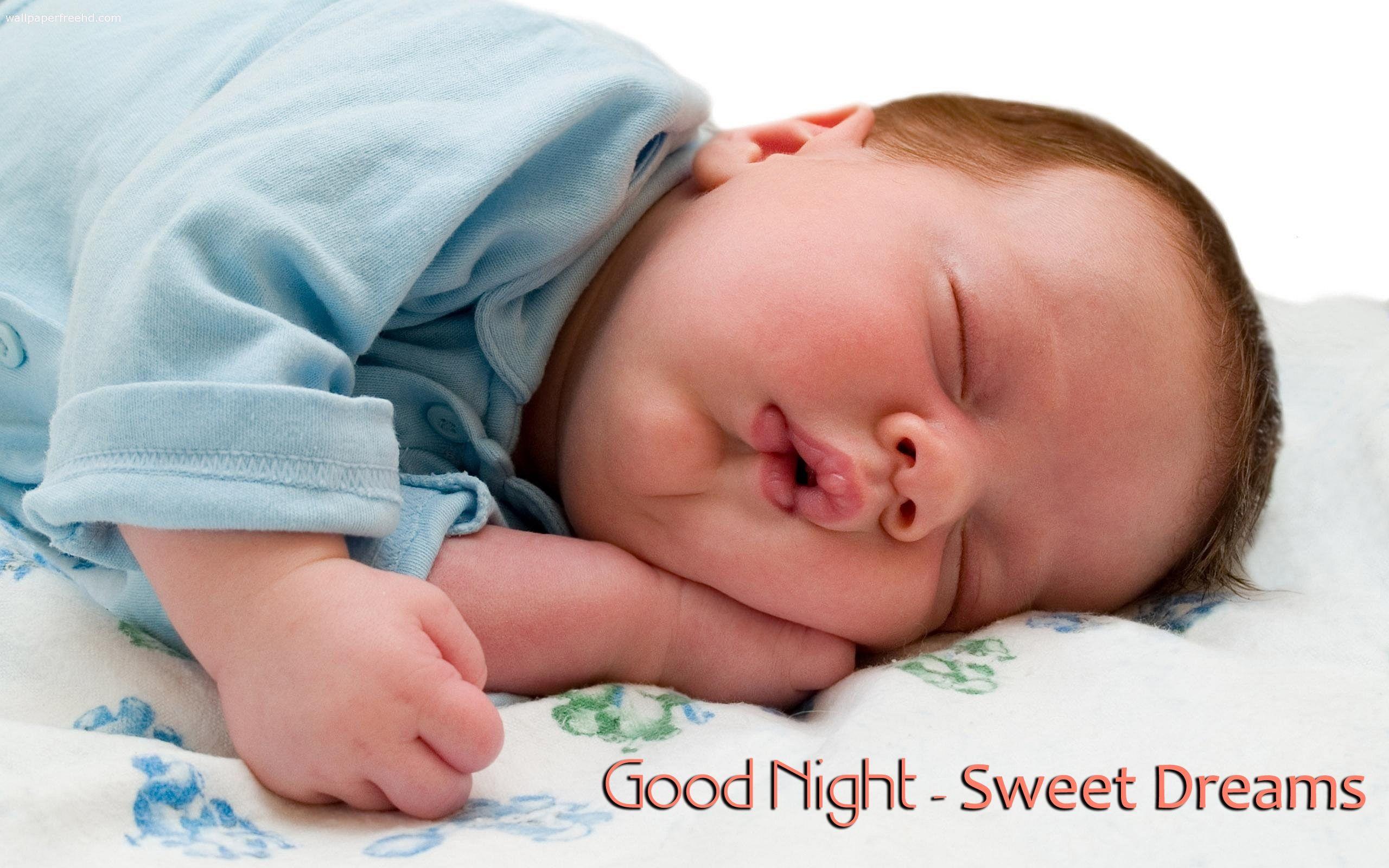 cute baby sleeping greetings for good night HD cute baby
