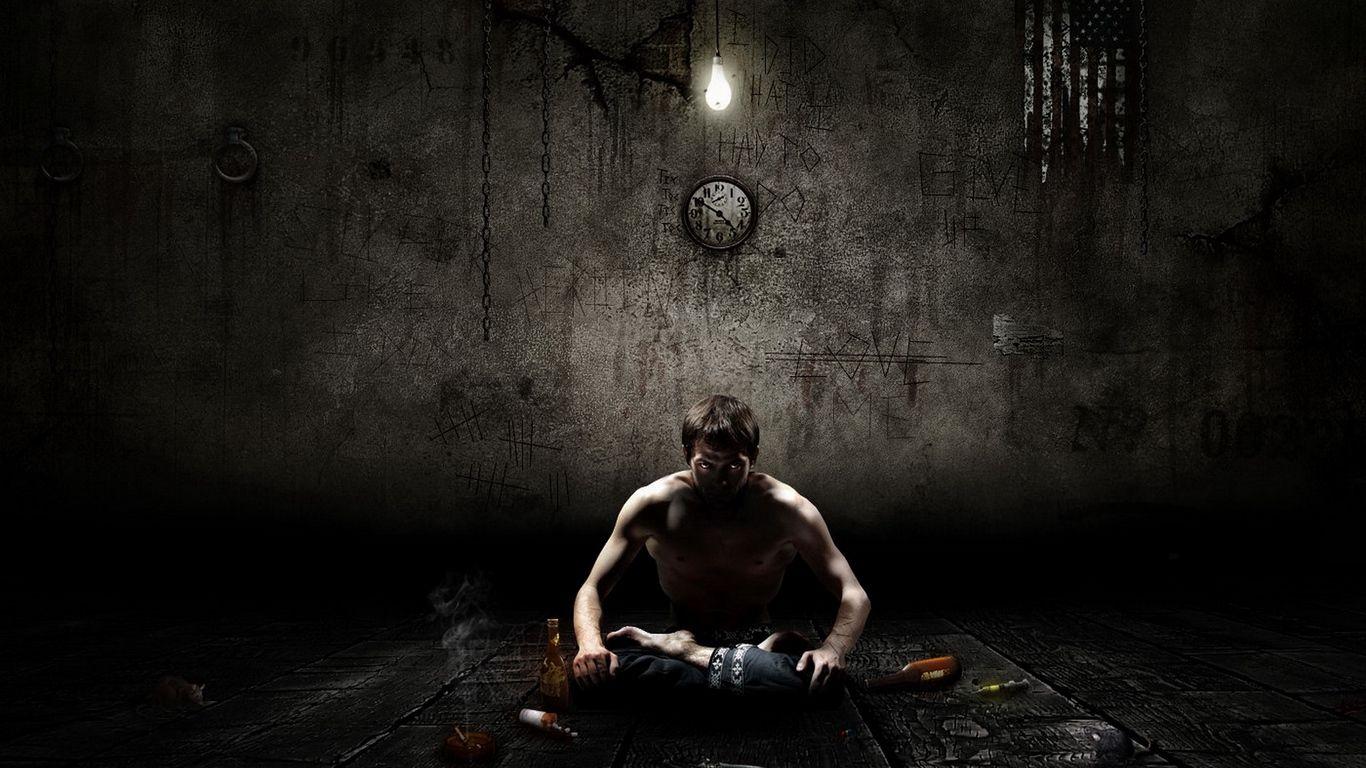 Download wallpaper 1366x768 man, boy, meditation, loneliness tablet