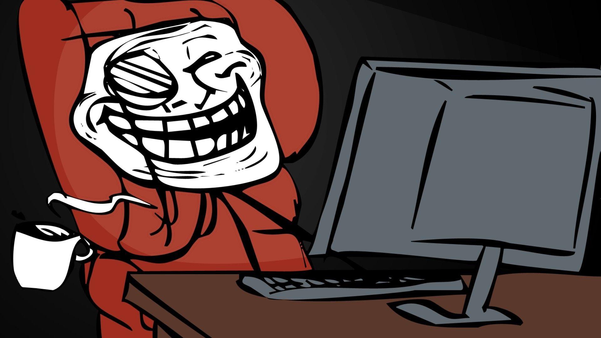 Trollface Background for PC HD Wallpaper