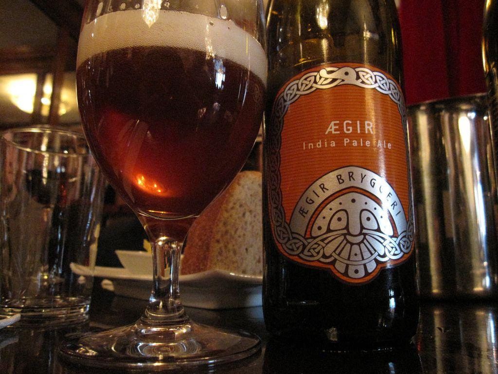 Ægir IPA. A bottle of Ægir India Pale Ale from micro brewer
