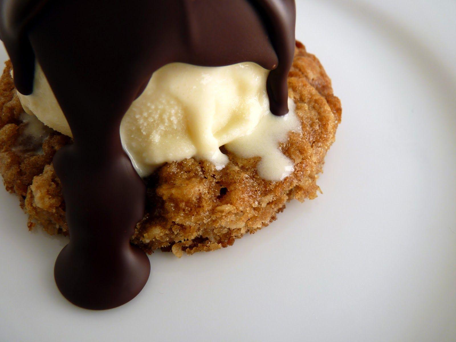pastry studio: Oatmeal Vanilla Chocolate Ice Cream Sandwich