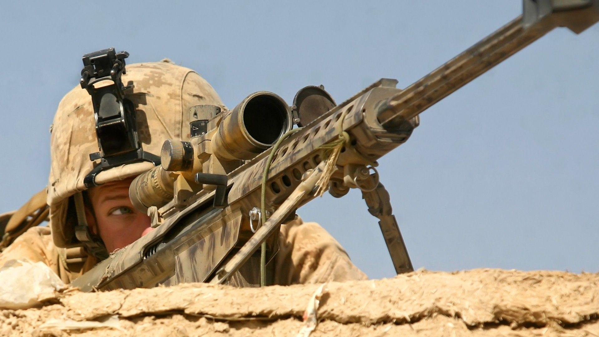 US Army Soldiers Shoot Using Sniper Rifle Photo. HD Famous Wallpaper