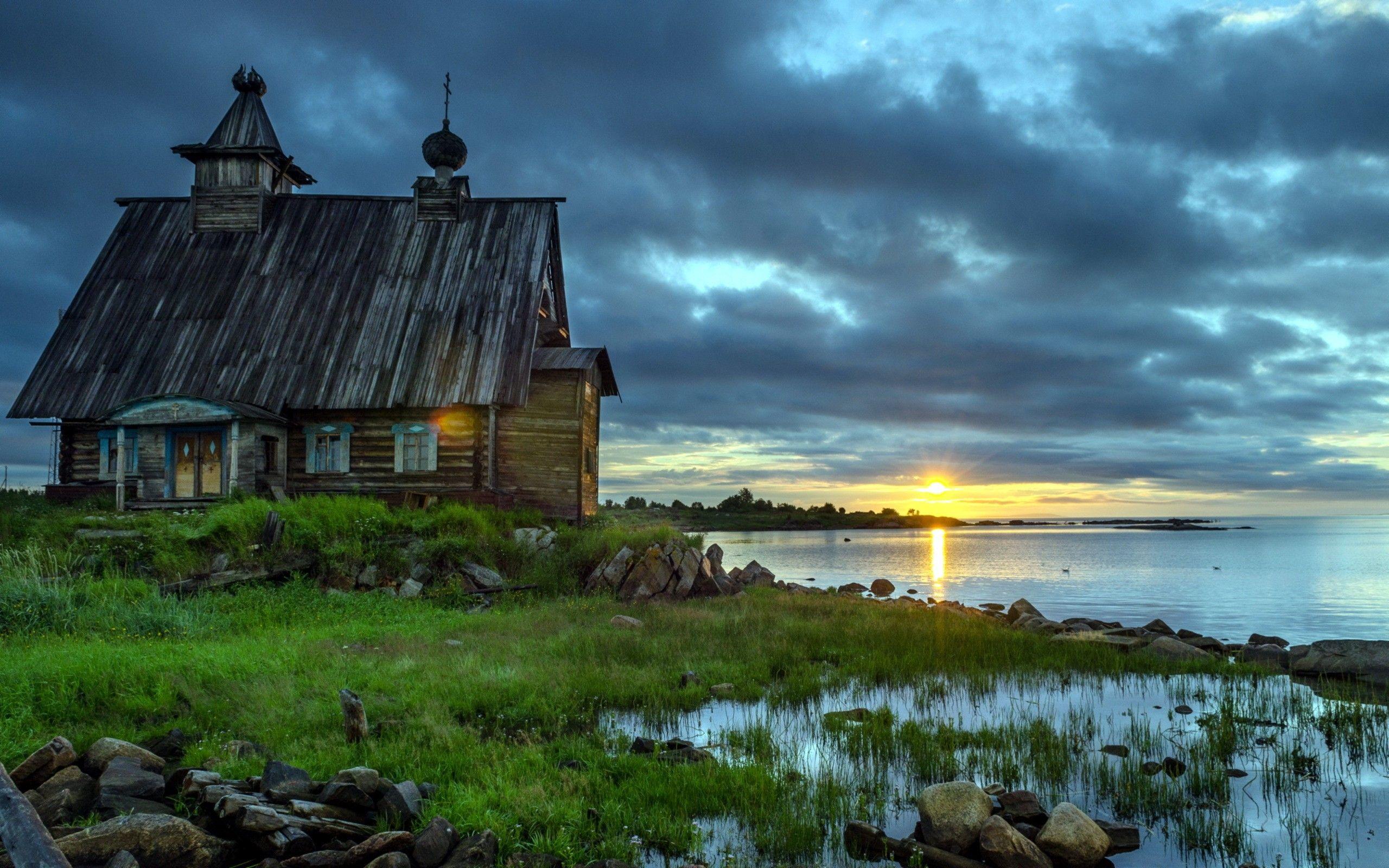 Lake: Reflection House View Peaceful Beauty Lake Old Houses Lakw