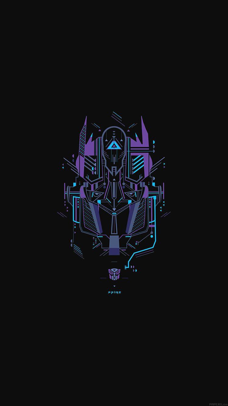 iPhone7papers transformer logo two art illust