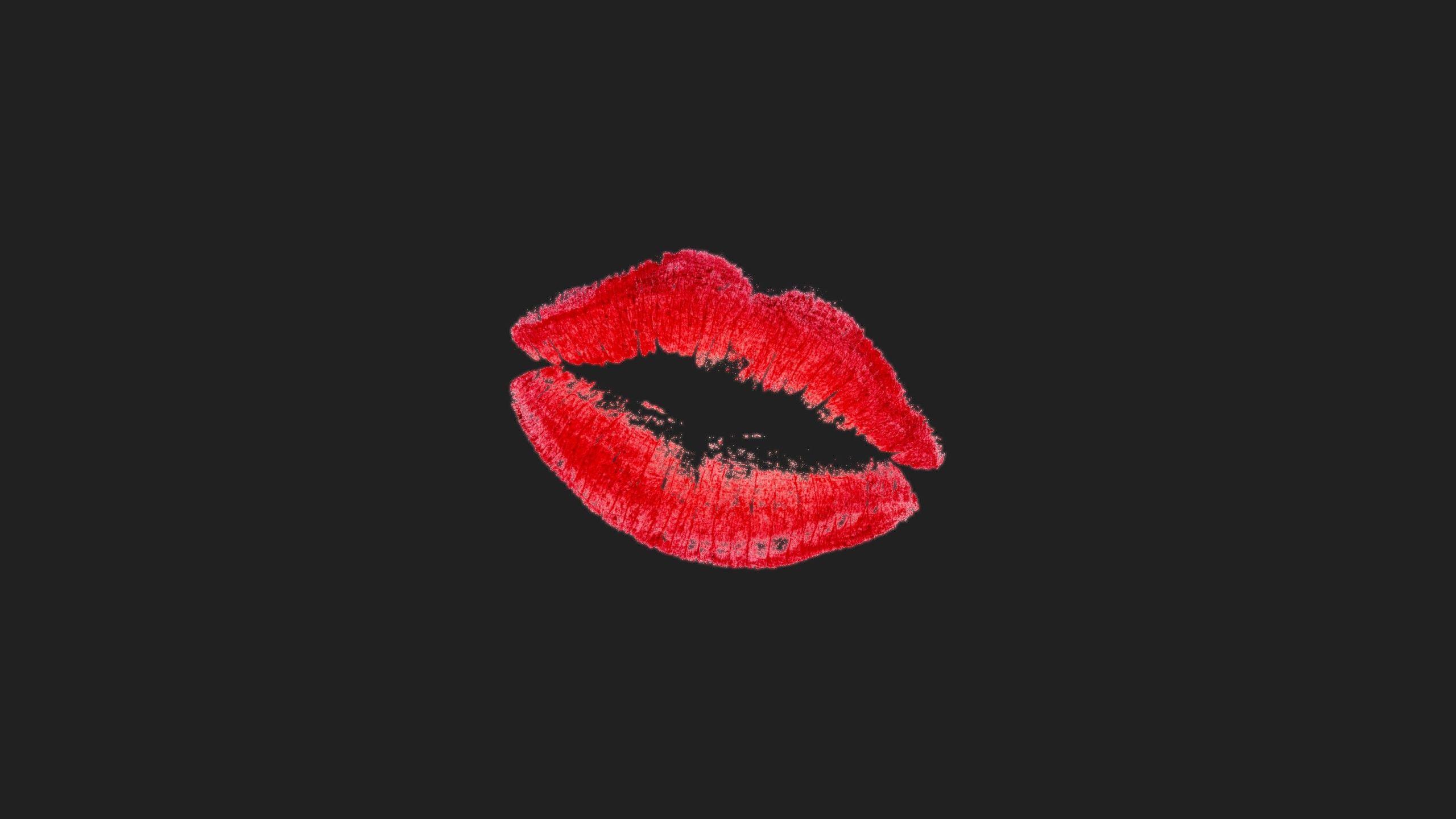 Red lips HD Wallpaper