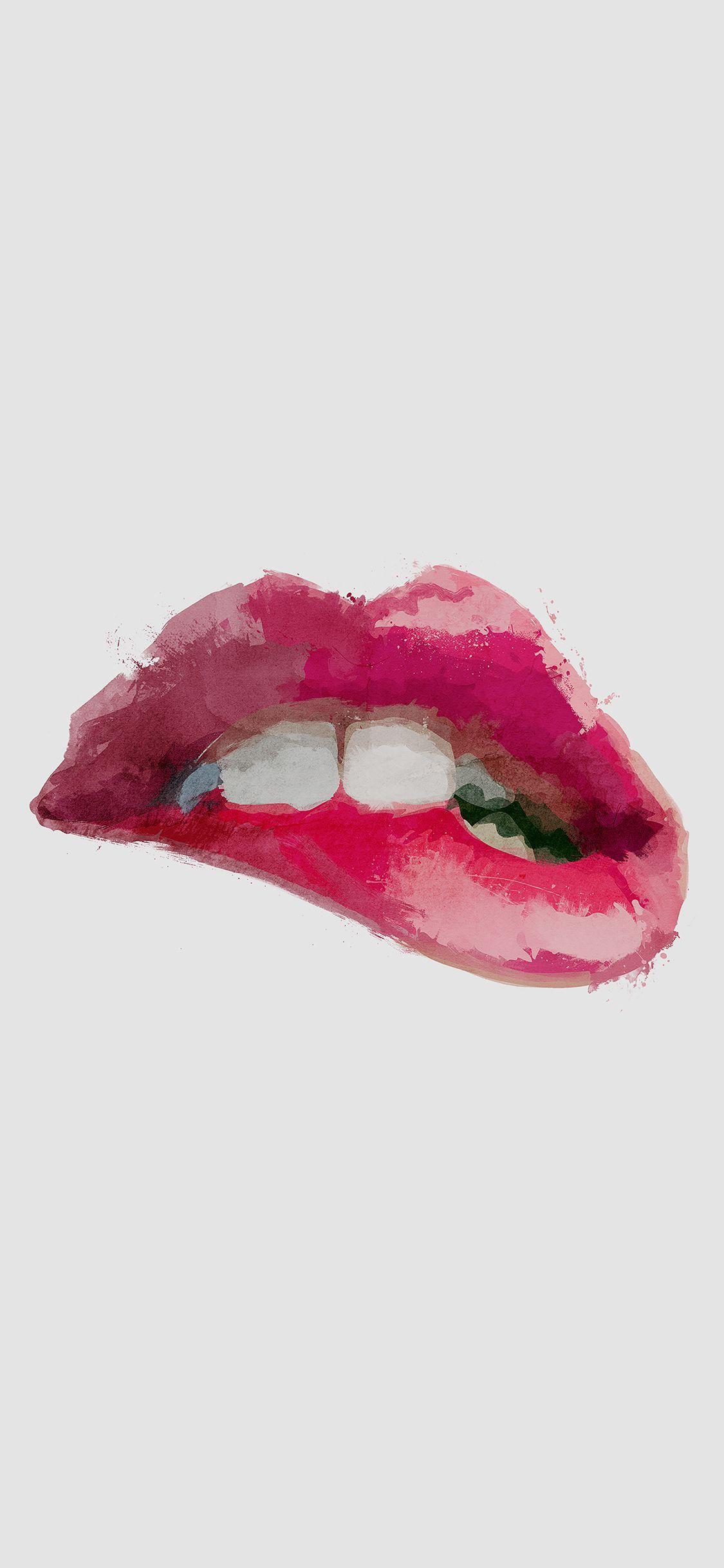 Red Lips Art iPhone X. HD desktop, Image collection