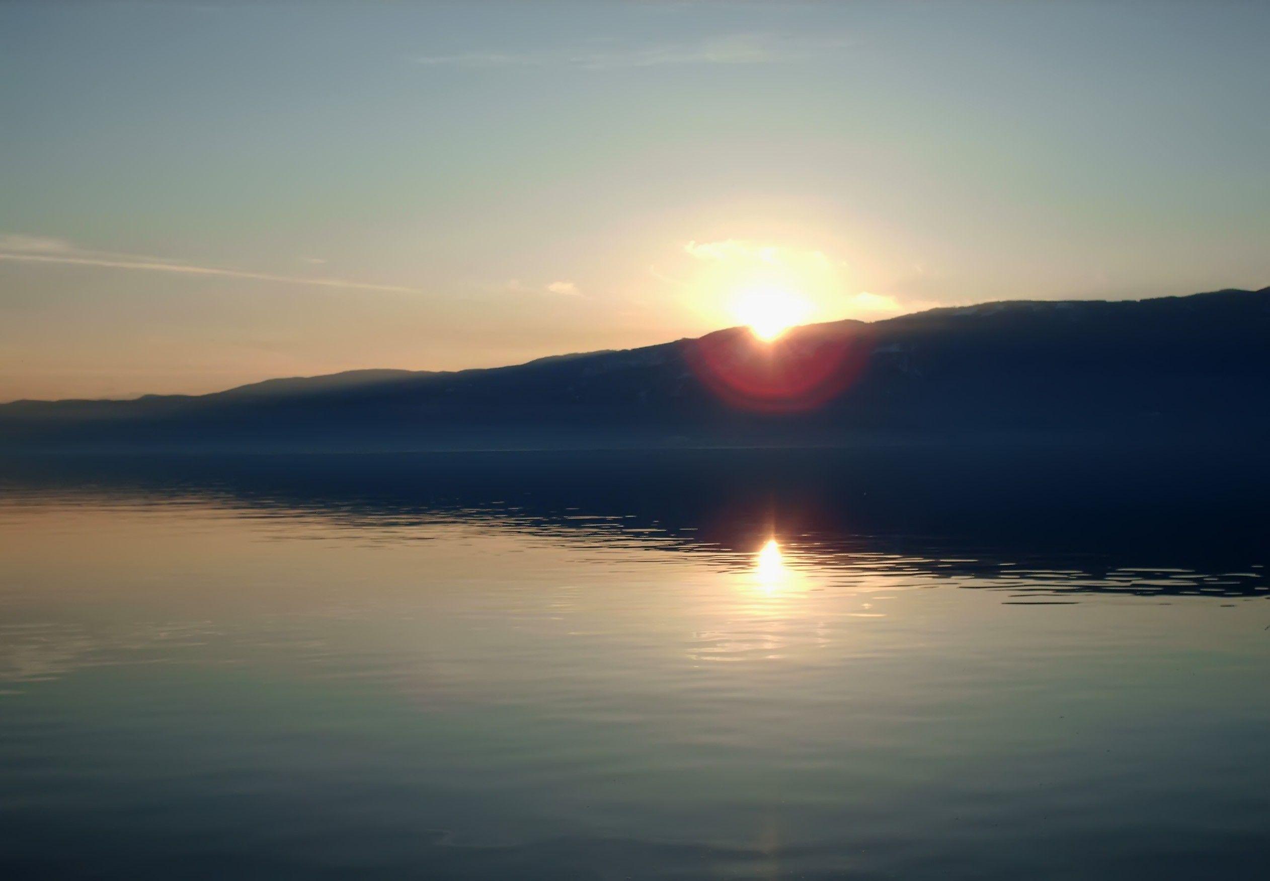 Sunset: Zajdisonce Struga Macedonia Evening Sunset Wallpaper for HD