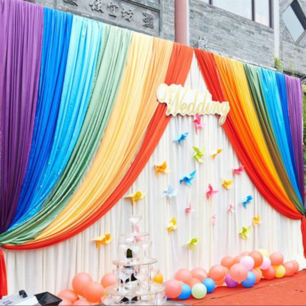 Multi color Backdrop Colorful Rainbow Wedding Backdrop Event Party