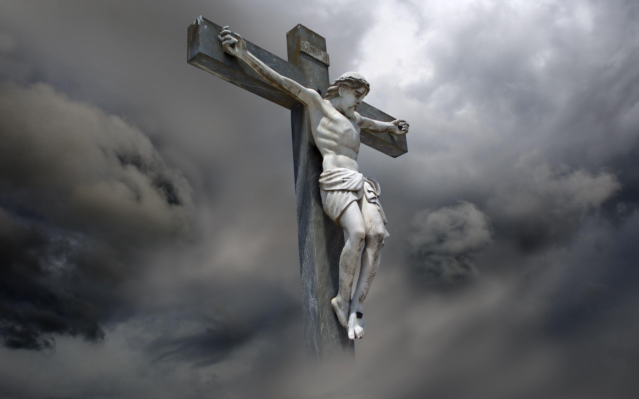 Jesus Christ Death Cross Wide Background