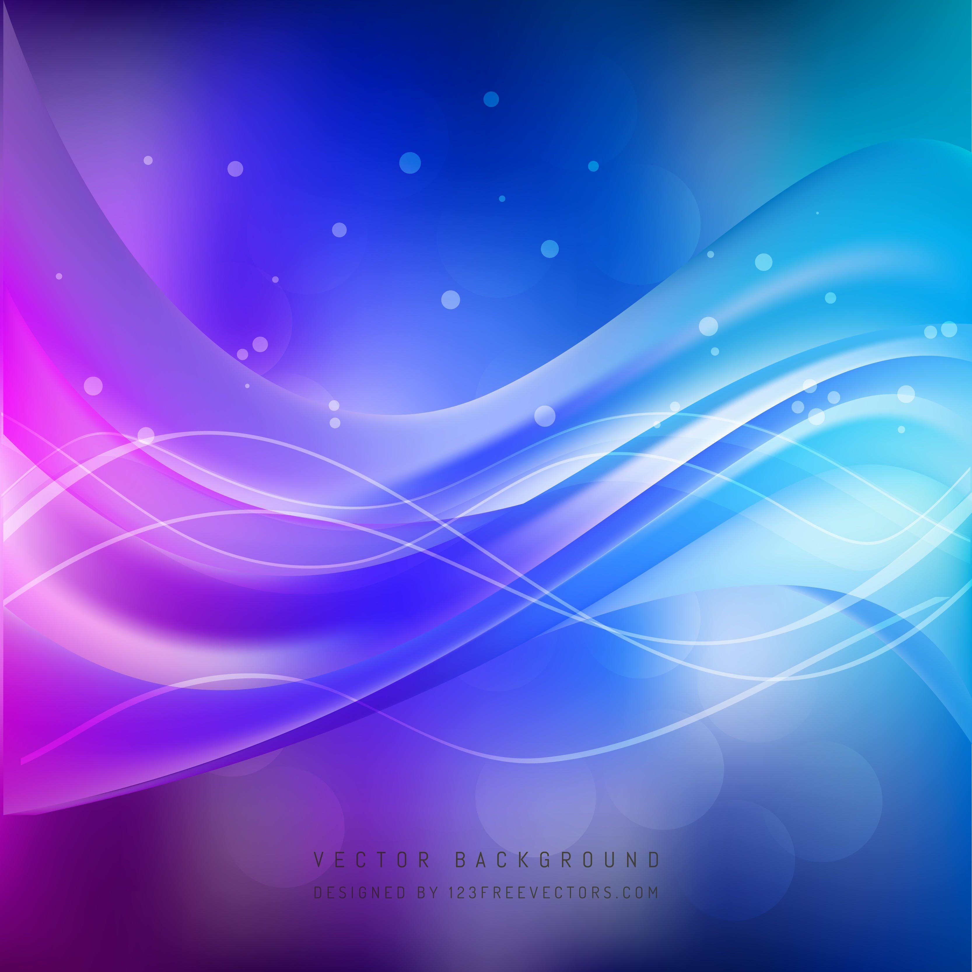 Cobalt Blue Purple Wave Background DesignFreevectors