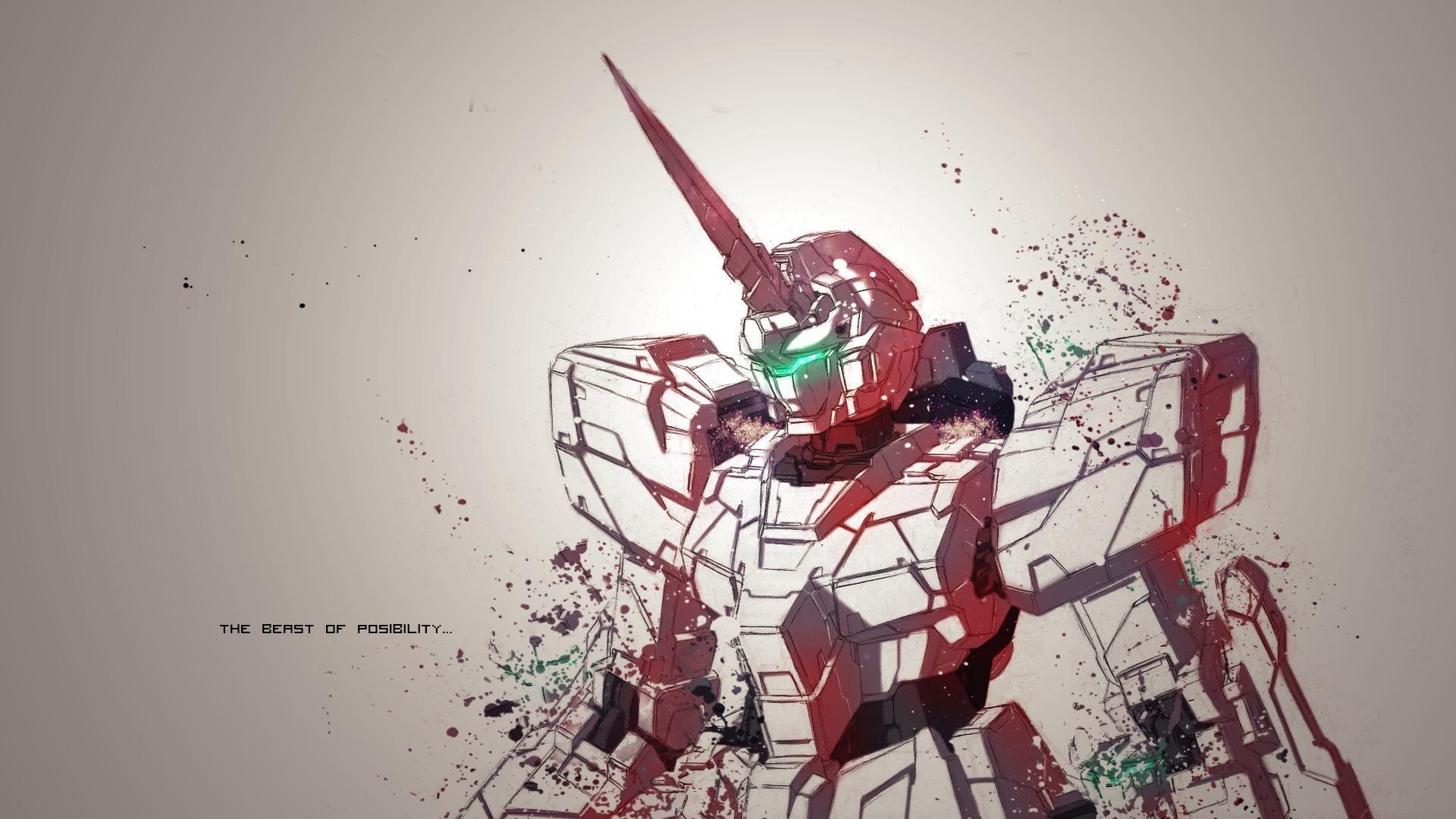 Gundam Unicorn Mode Wallpaper. gundam art. Gundam