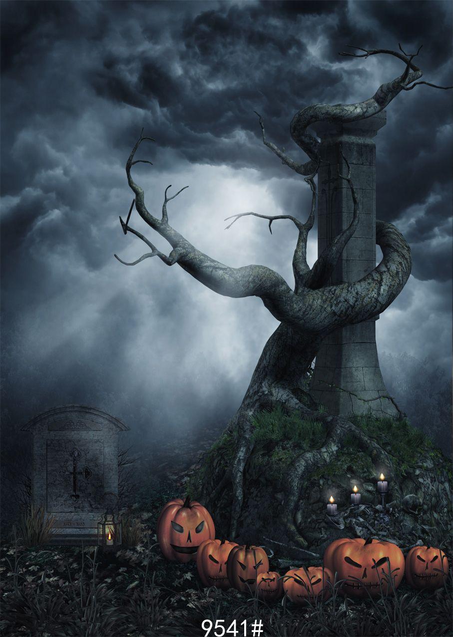 Halloween Horror Background Night backdrops Vinyl backdrops