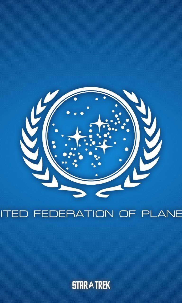 Blue star trek united federation of planets wallpaper