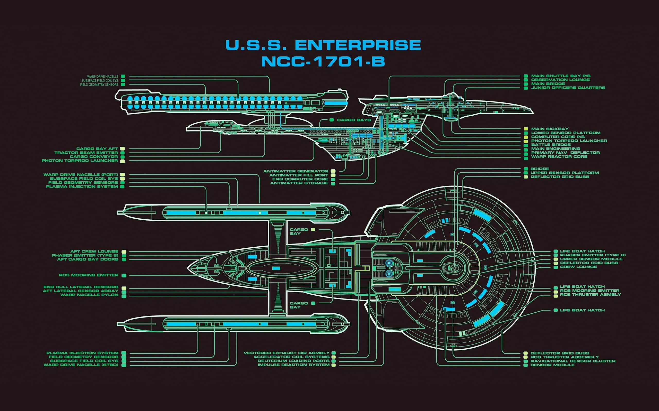 Star Trek spaceship digital poster HD wallpaper
