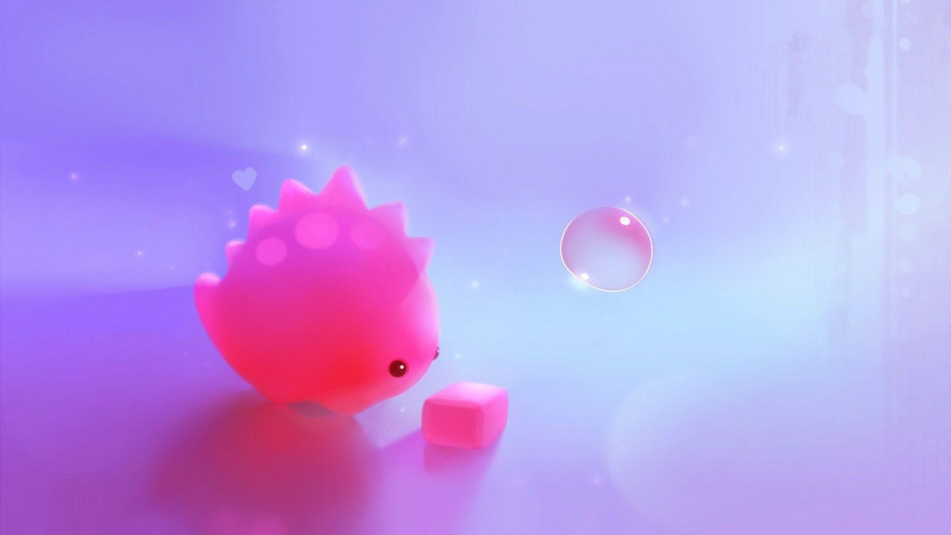 cute pink dinosaur wallpaper HD. sharovarka. Dinosaur