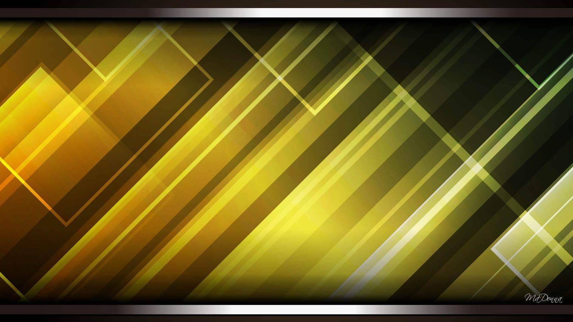 Light lines green gold wallpaper. PC