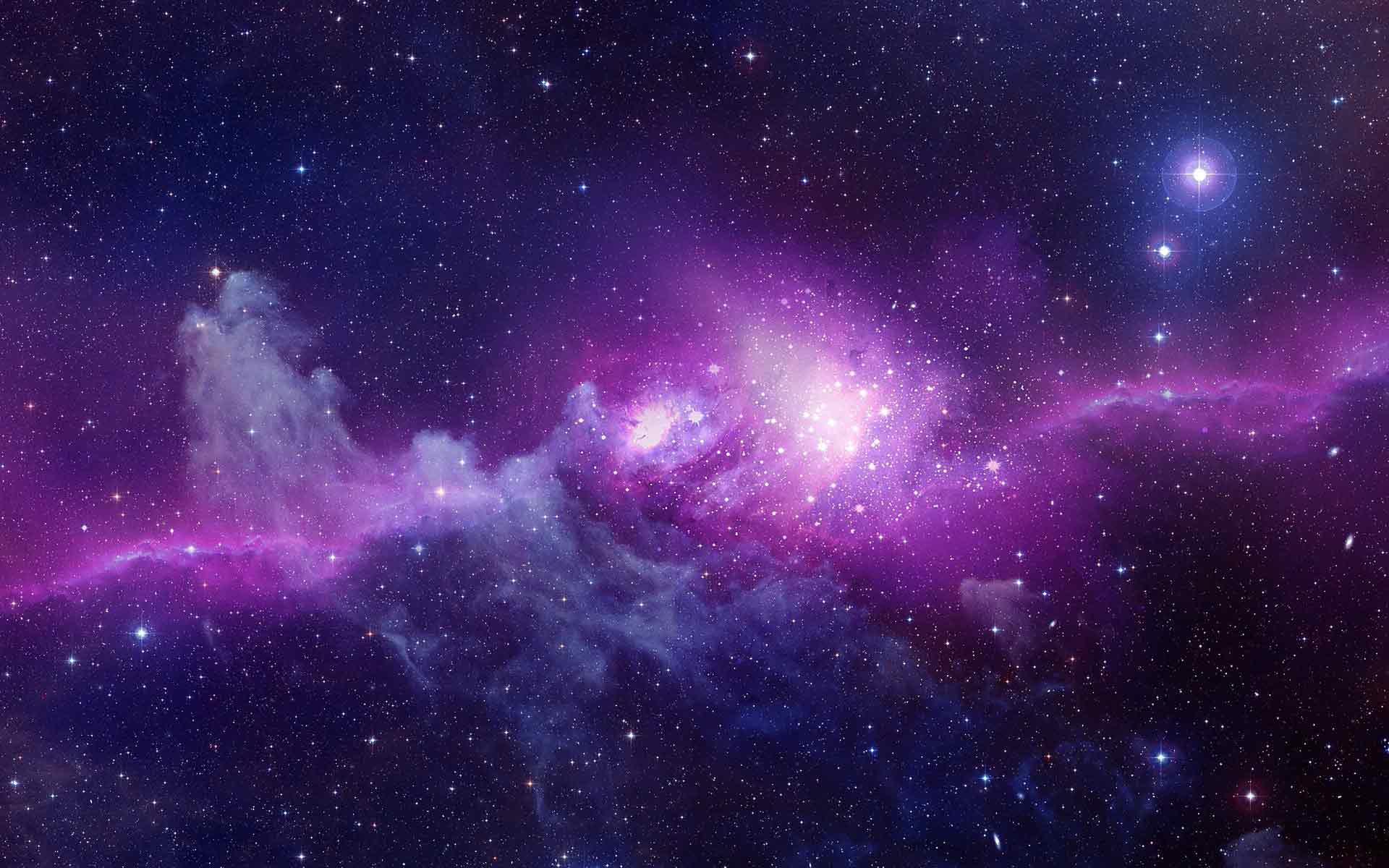 Purple Galaxy Space Hd Wallpaper 1920×1200