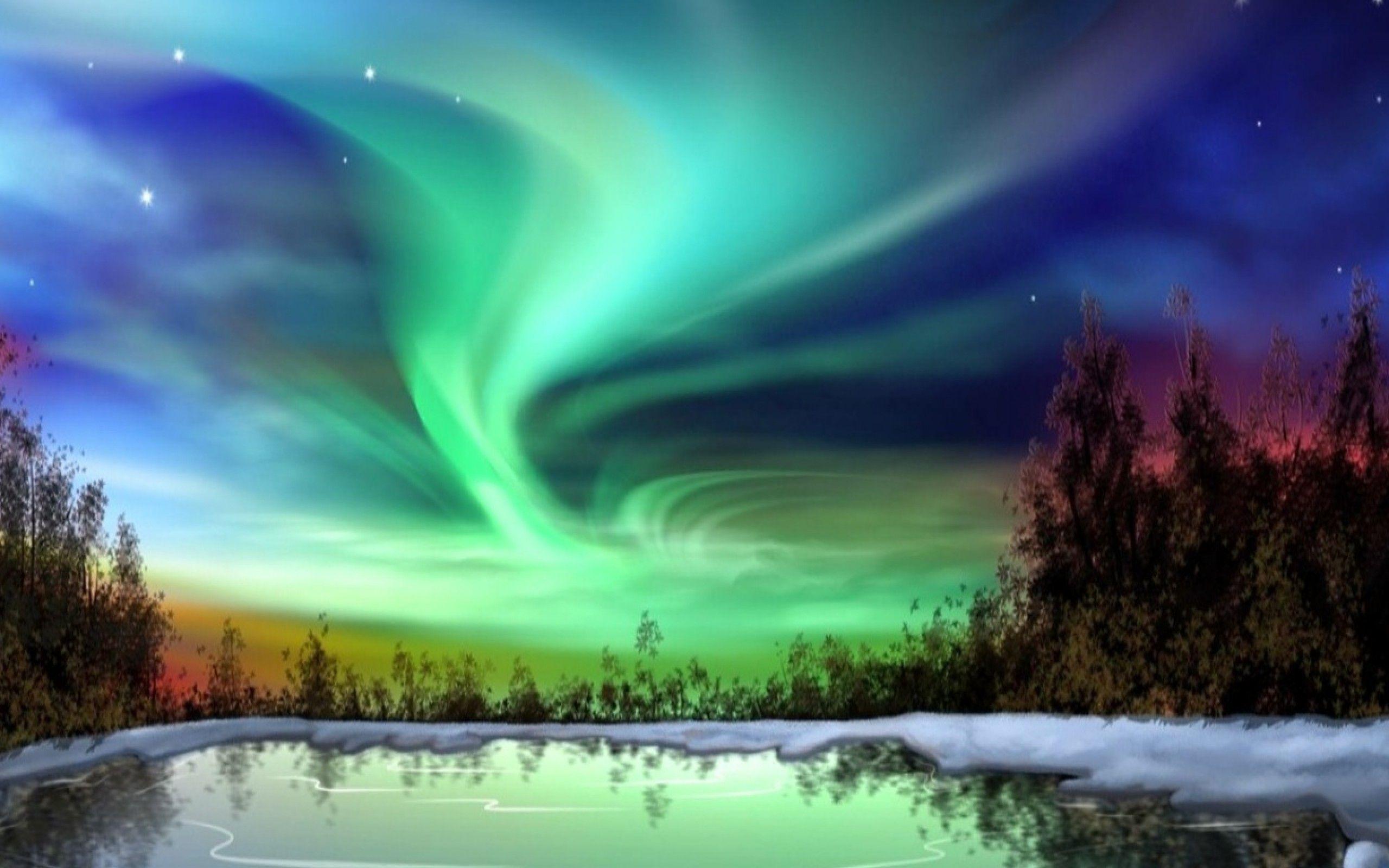 Real Northern Lights HD Wallpaper, Background Image