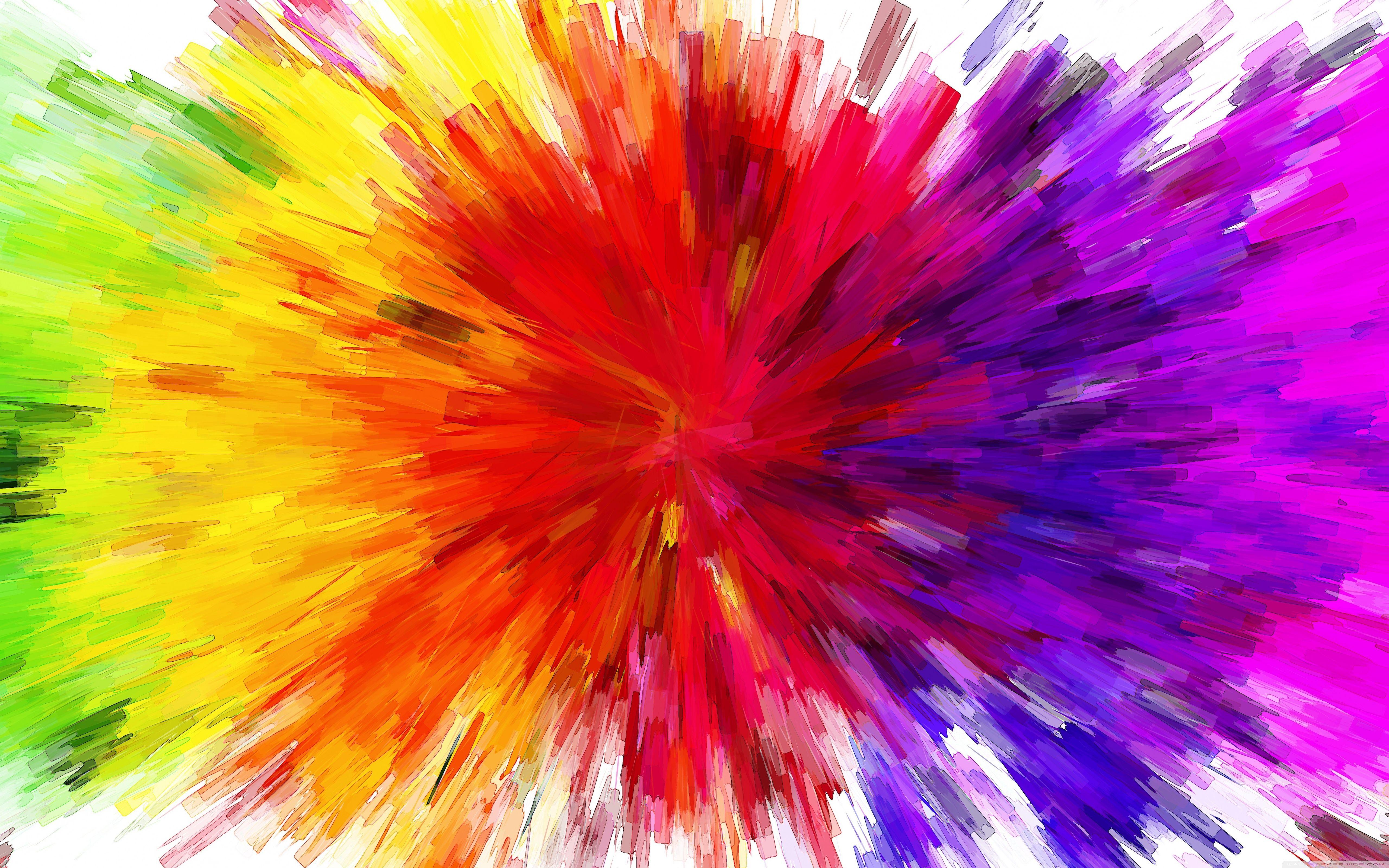 Color Burst Painting ❤ 4K HD Desktop Wallpaper for 4K Ultra HD TV