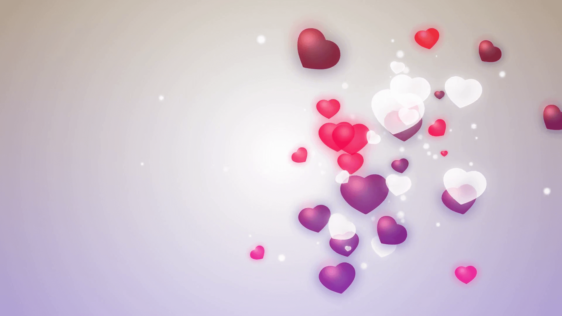cool hearts background Motion Background