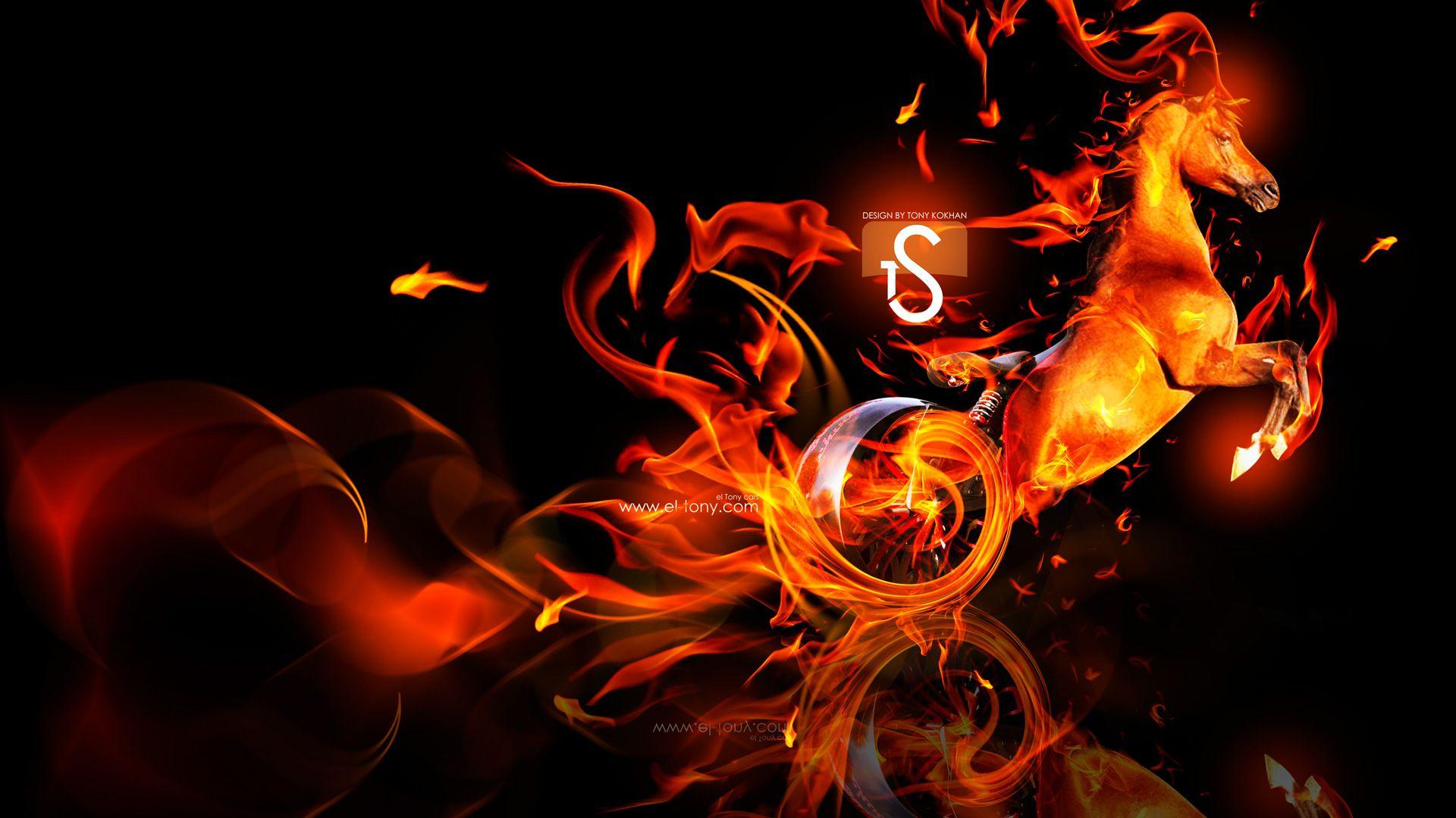 Hot fire horse live wallpaper! | Fire horse, Mythical 