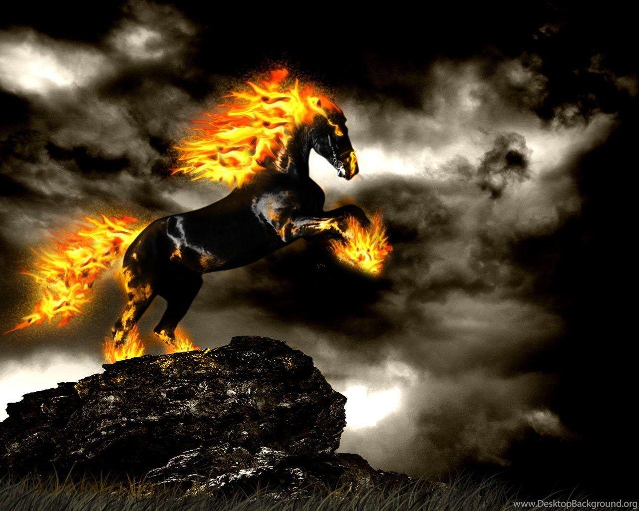 Fire Horse Wallpapers Hd Free Download Desktop Backgrounds