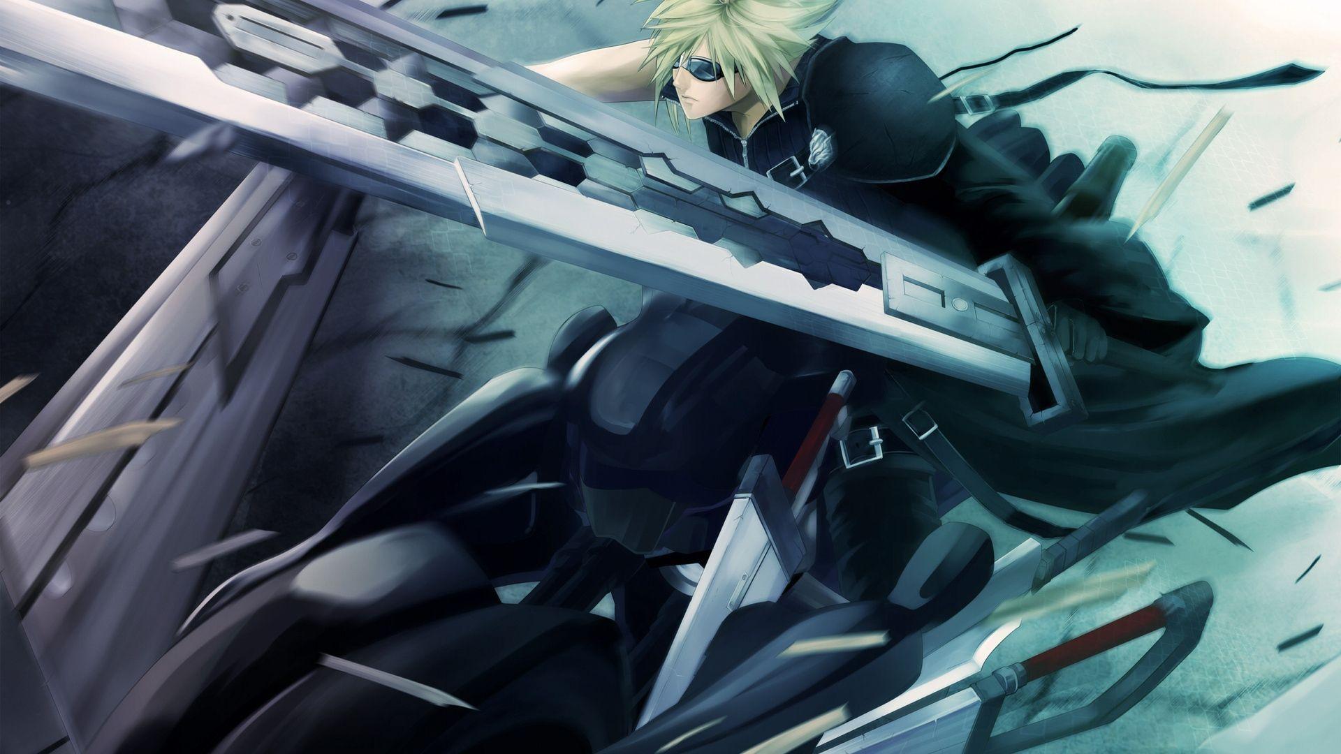 Download Wallpaper 1920x1080 final fantasy 7, advent children, anime