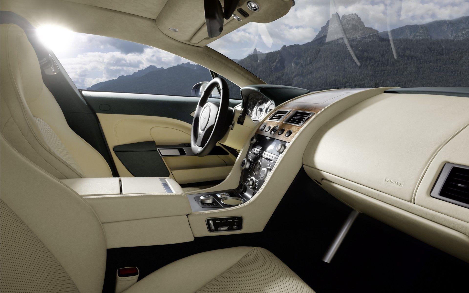 New Aston Martin Car Interior Luxury Dashboard High Quality Photo