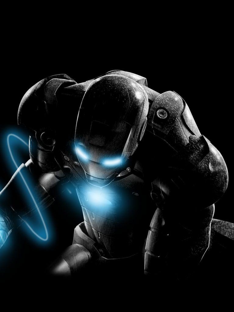 Dark Iron Man iPad mini wallpaper
