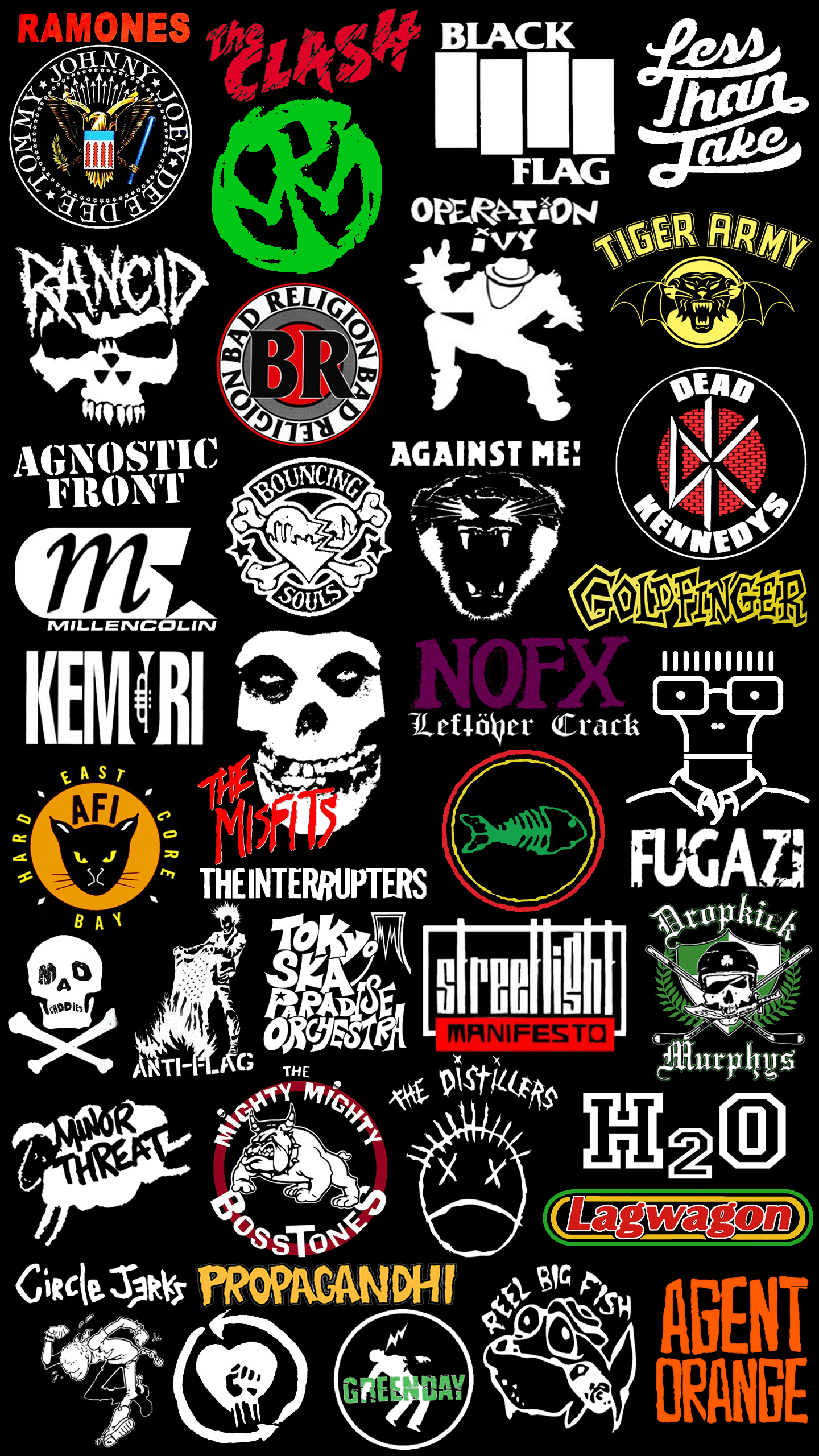 Punk and Ska Band Logos (Desktop version in comments)