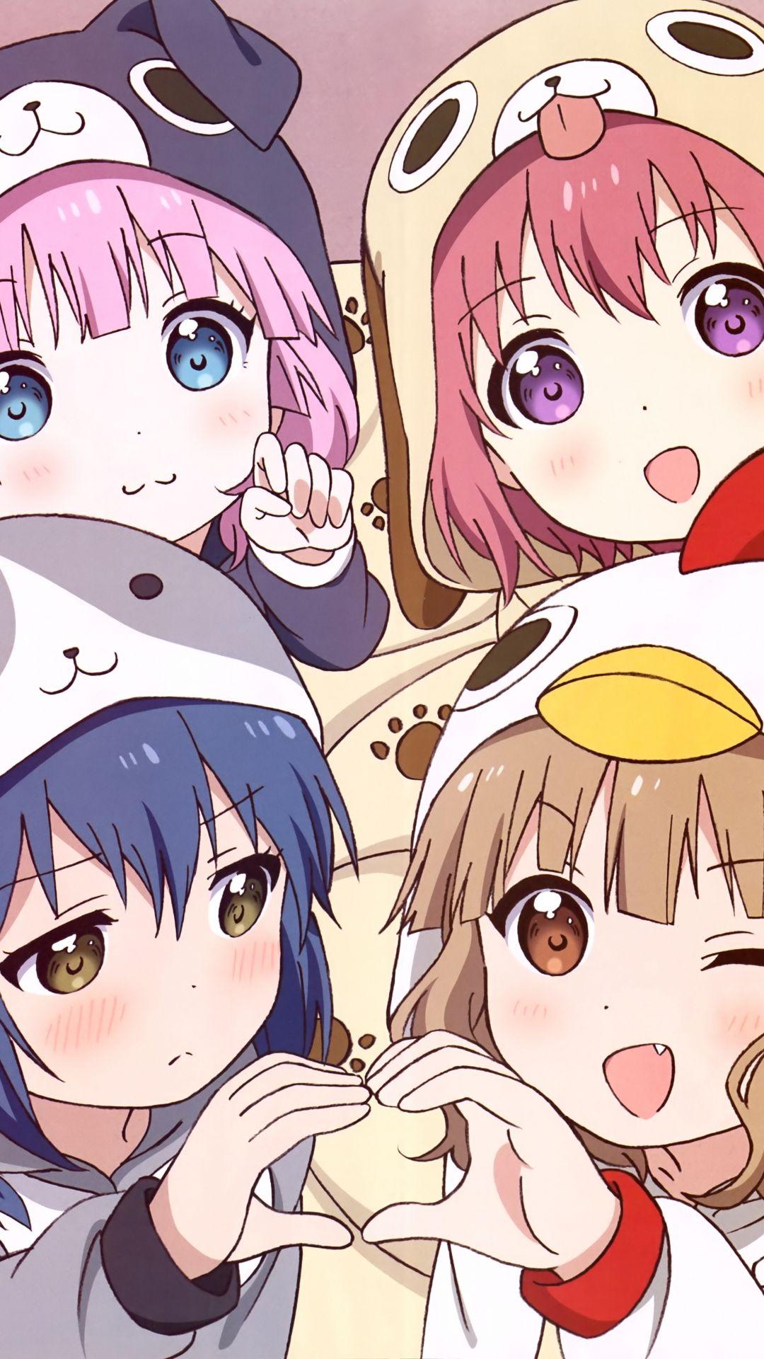Anime Yuru Yuri (1080x1920) Wallpaper